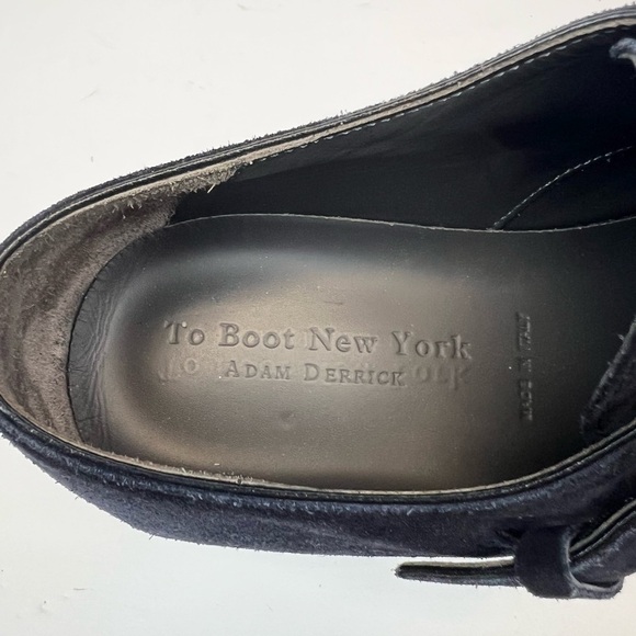 To Boot New York Blue Suede Monk Strap Slip On Low Top Sneakers Men’s Size 10 - Picture 6 of 8